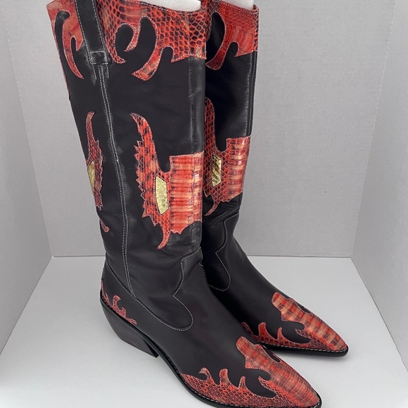 Vintage 90s Martinez Valero Boots - 9.5 - Picture 3 of 13